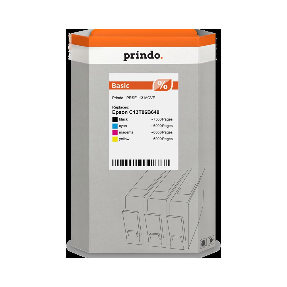 compatibile con Epson 113  Prindo Basic Multipack nero / ciano / magenta / giallo