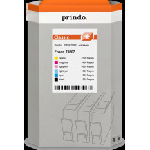 compatibile con Epson T0807  Prindo Classic Multipack nero / ciano / magenta / giallo / ciano (chiaro) / magenta (chiaro)