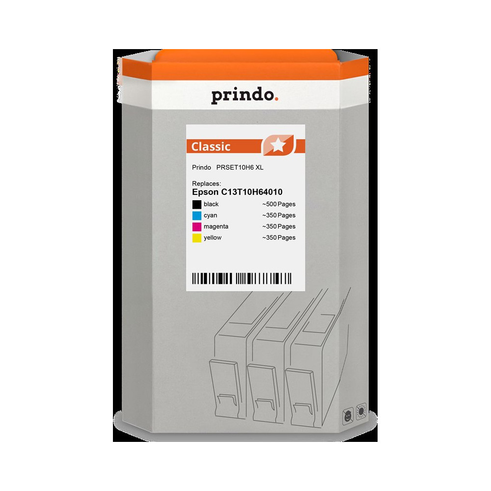 compatibile con Epson 604 XL  Prindo Classic XL Multipack nero / ciano / magenta / giallo