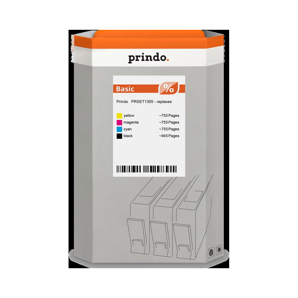 Prindo Basic Multipack nero / ciano / magenta / giallo