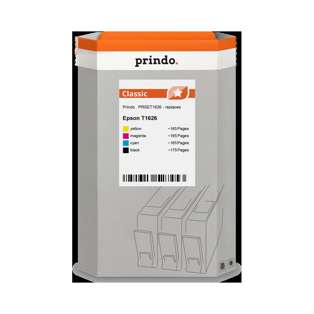 compatibile con Epson 16  Prindo Classic Multipack nero / ciano / magenta / giallo