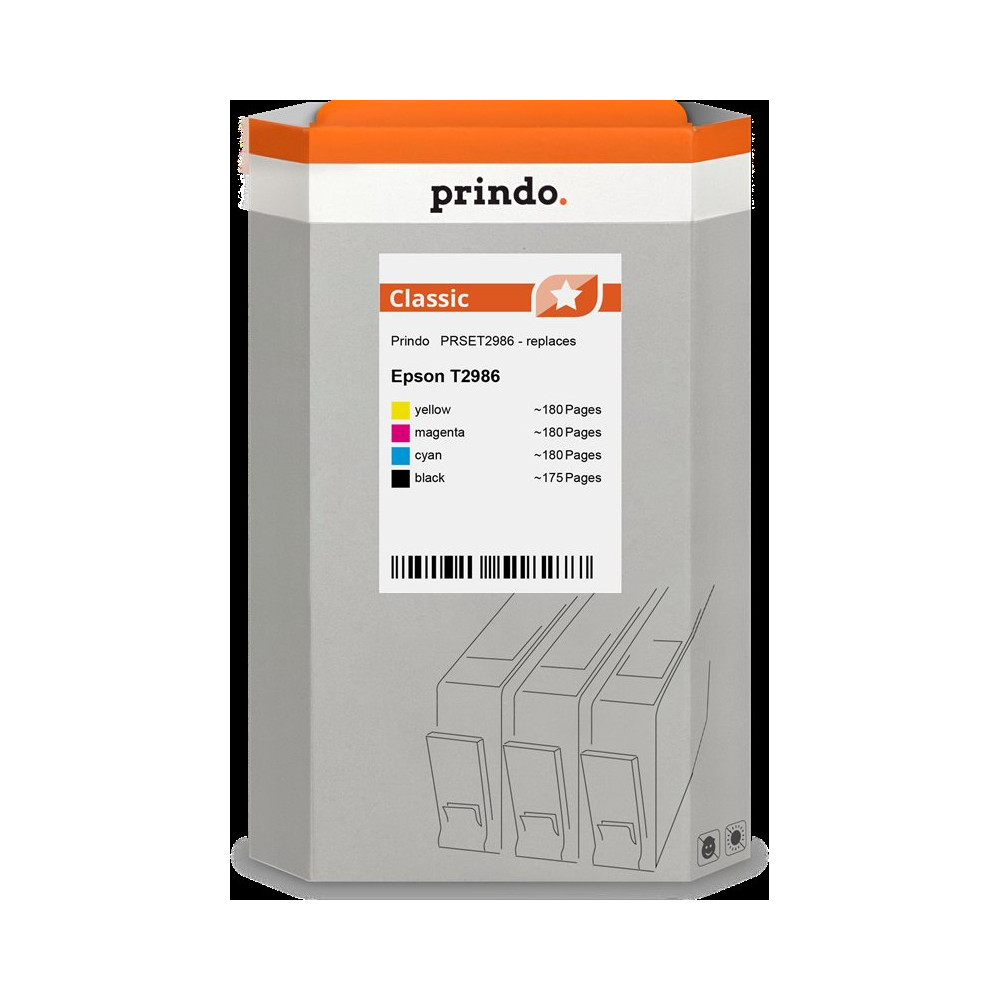 compatibile con Epson 29  Prindo Classic Multipack nero / ciano / magenta / giallo
