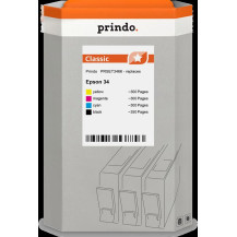compatibile con Epson 34  Prindo Classic Multipack nero / ciano / magenta / giallo