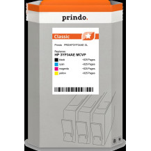 compatibile con HP 912 XL  Prindo Classic XL Multipack nero / ciano / magenta / giallo