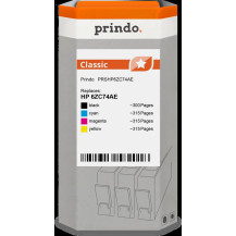 compatibile con HP 912  Prindo Classic Multipack nero / ciano / magenta / giallo