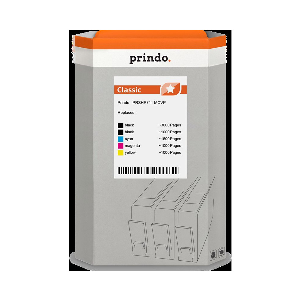 Prindo Classic Multipack nero / ciano / magenta / giallo