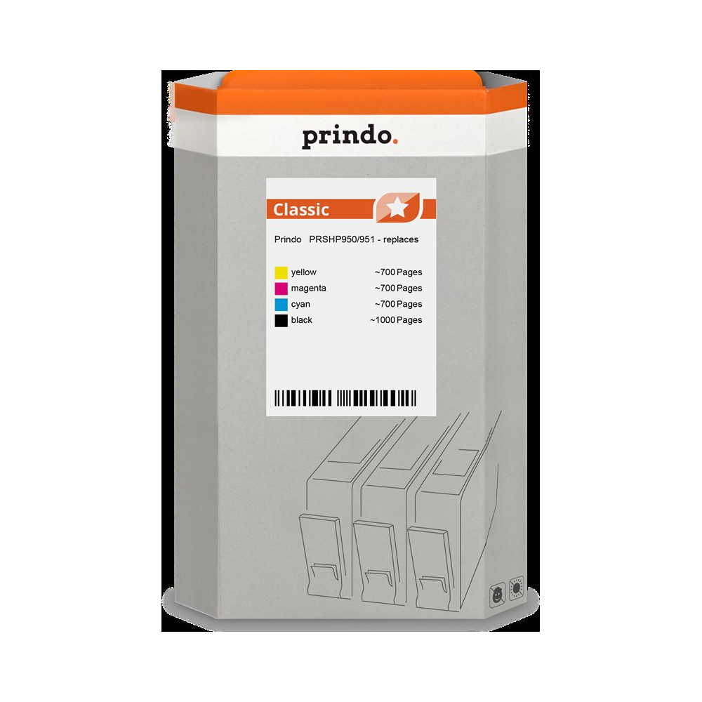 compatibile con HP 950 / 951  Prindo Classic Multipack nero / ciano / magenta / giallo