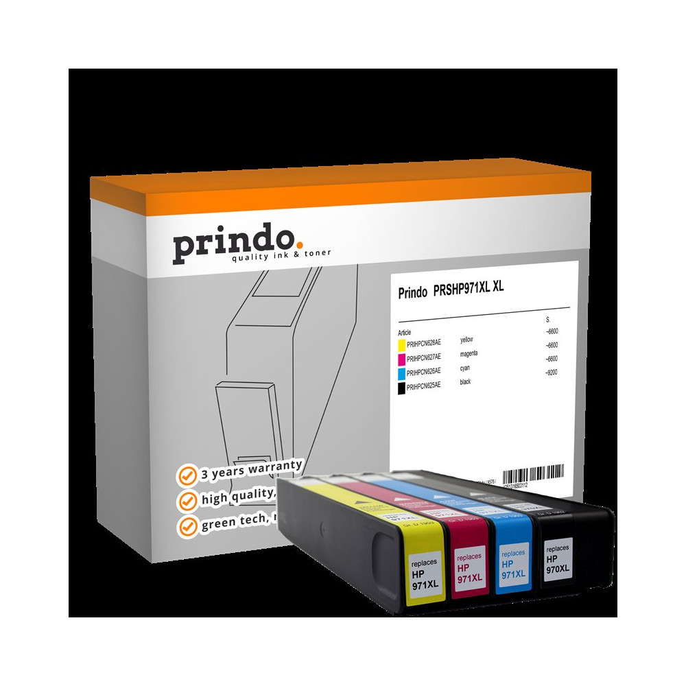 Prindo Basic XL Multipack nero / ciano / magenta / giallo