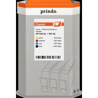 compatibile con HP 932XL+933XL  Prindo Classic XL Multipack nero / ciano / magenta / giallo