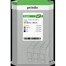 compatibile con HP 932XL+933XL  Prindo Green XL Multipack nero / ciano / magenta / giallo