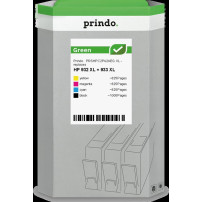 compatibile con HP 932XL+933XL  Prindo Green XL Multipack nero / ciano / magenta / giallo
