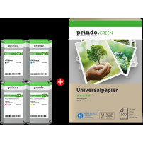 Prindo Green XL nero / ciano / magenta / giallo Value Pack
