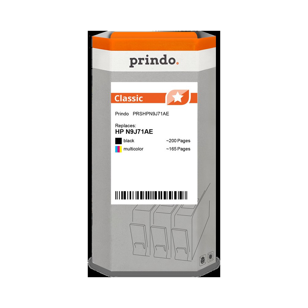 compatibile con HP 62  Prindo Classic Multipack nero / differenti colori