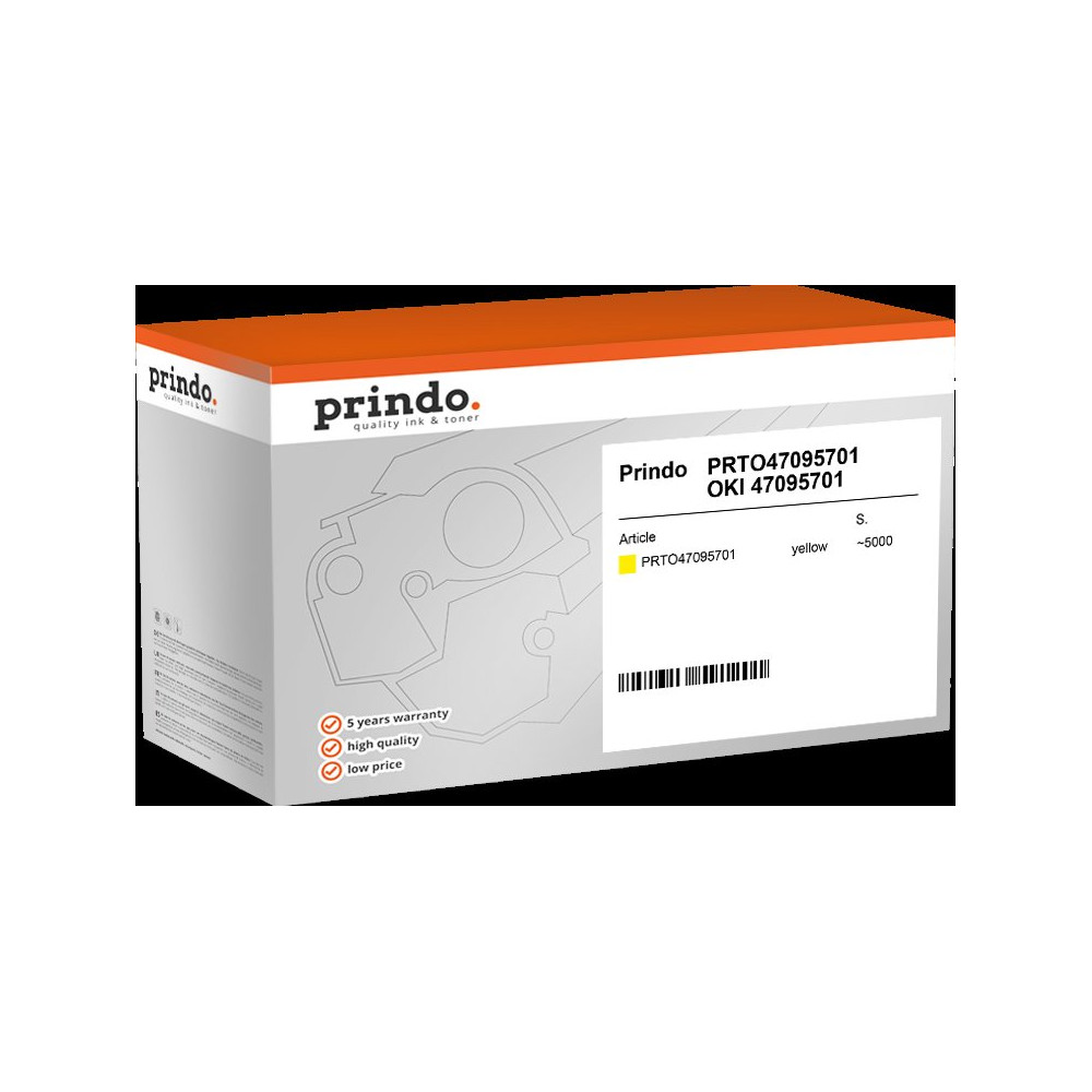 compatibile con OKI 47095701  Prindo Classic giallo toner