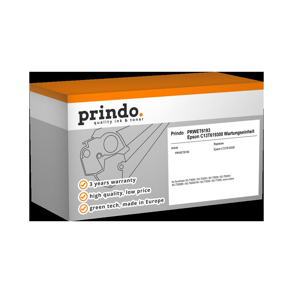 compatibile con Epson T619300 (C13T619300)  Prindo PRWET6193 unità di manutenzione