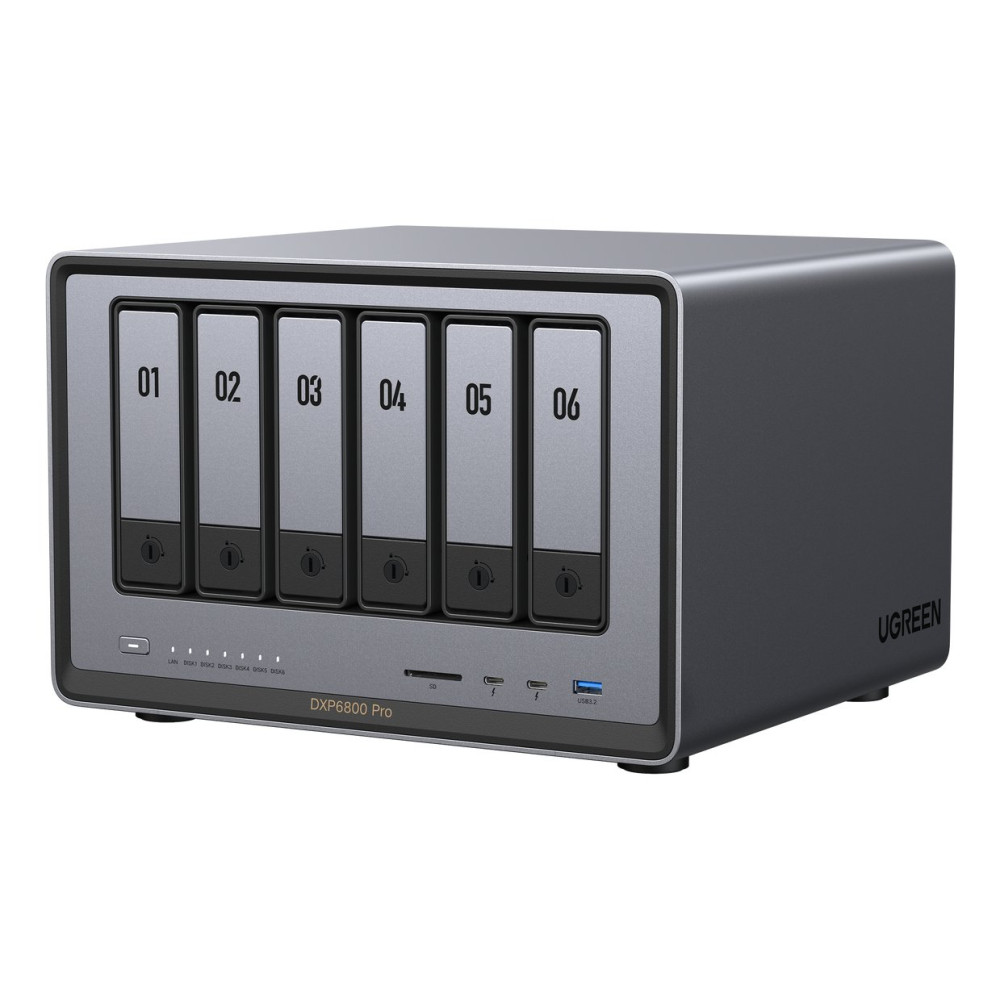 Ugreen DXP6800 Pro NAS Desktop Intel® Core™ i5 8 GB DDR5 Grigio, Nero