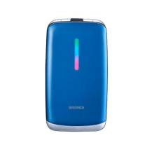 BRONDI CONTENDER DUAL SIM 3" EASY PHONE CLAMSHELL TASTI SELEZIONE RAPIDA BLU/METALIZZATO