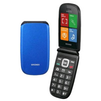 BRONDI RAPTOR DUAL SIM 2.8" CLAMSHELL FLIP ATTIVO AMPIO DISPLAY 3 PULSANTI ACCESSO RAPIDO USB-C ITALIA BLU METAL