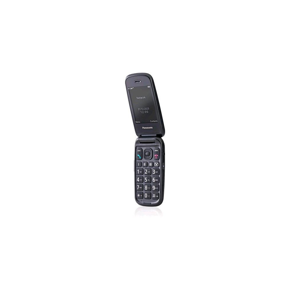 PANASONIC KX-TU550EXB 4G SENIOR PHONE 2,8" CLAMSHELL FOTOCAMERA 1.2MPx 300 ORE STANDBY 4G LTE ITALIA BLACK