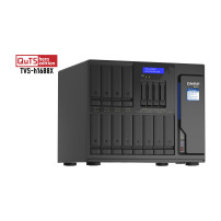 QNAP TVS-h1688X NAS Tower Intel® Xeon® W-1250 32 GB DDR4 0 TB QuTS hero Nero
