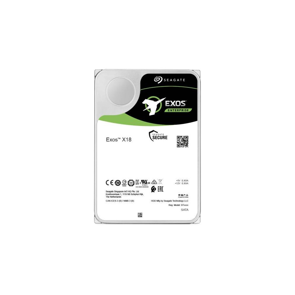 Seagate Exos X18 disco rigido interno 16 TB 7200 Giri/min 256 MB 3.5" SAS