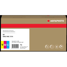 compatibile con HP 131A  Agfa Photo 131A-CF211AM Multipack ciano / magenta / giallo
