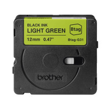 Brother Btag-G31 Nastro Nero su verde