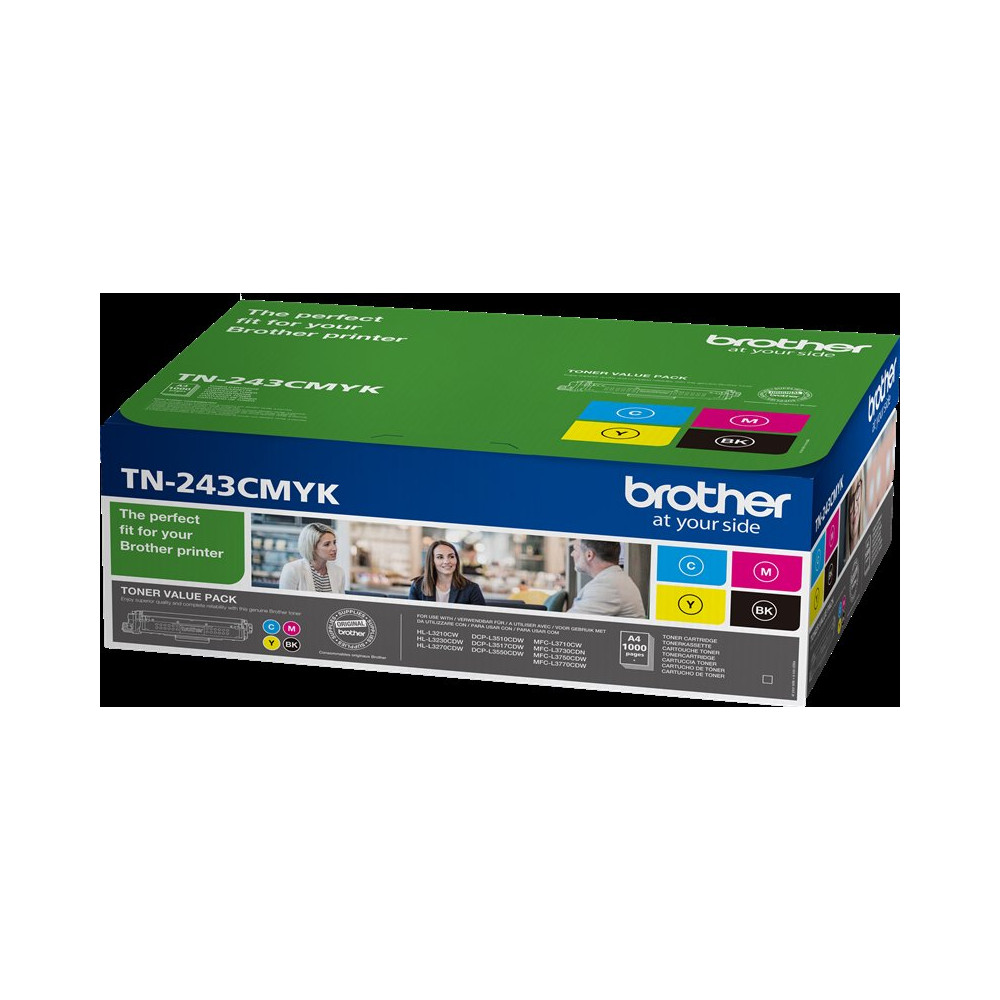 Brother TN-243CMYK Multipack nero / ciano / magenta / giallo