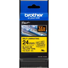 Brother TZe-SL651 Nastro Nero su giallo