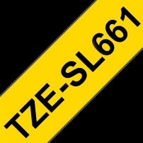 Brother TZe-SL661 Nastro Nero su giallo