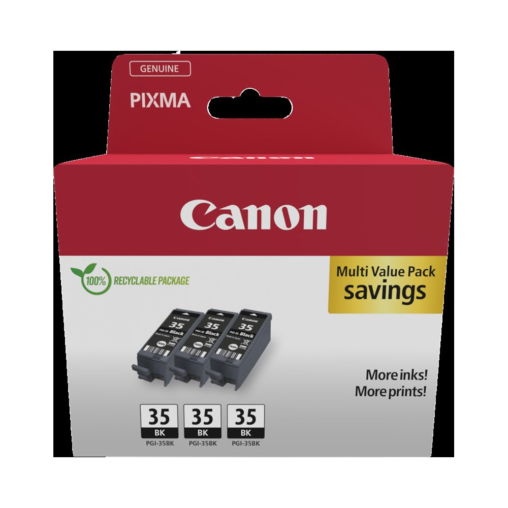 Canon PGI-35BK 3er Multipack nero (1509B028)
