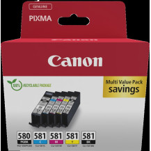 Canon PGI-580+CLI-581 Multipack nero / nero / ciano / magenta / giallo (2078C007)