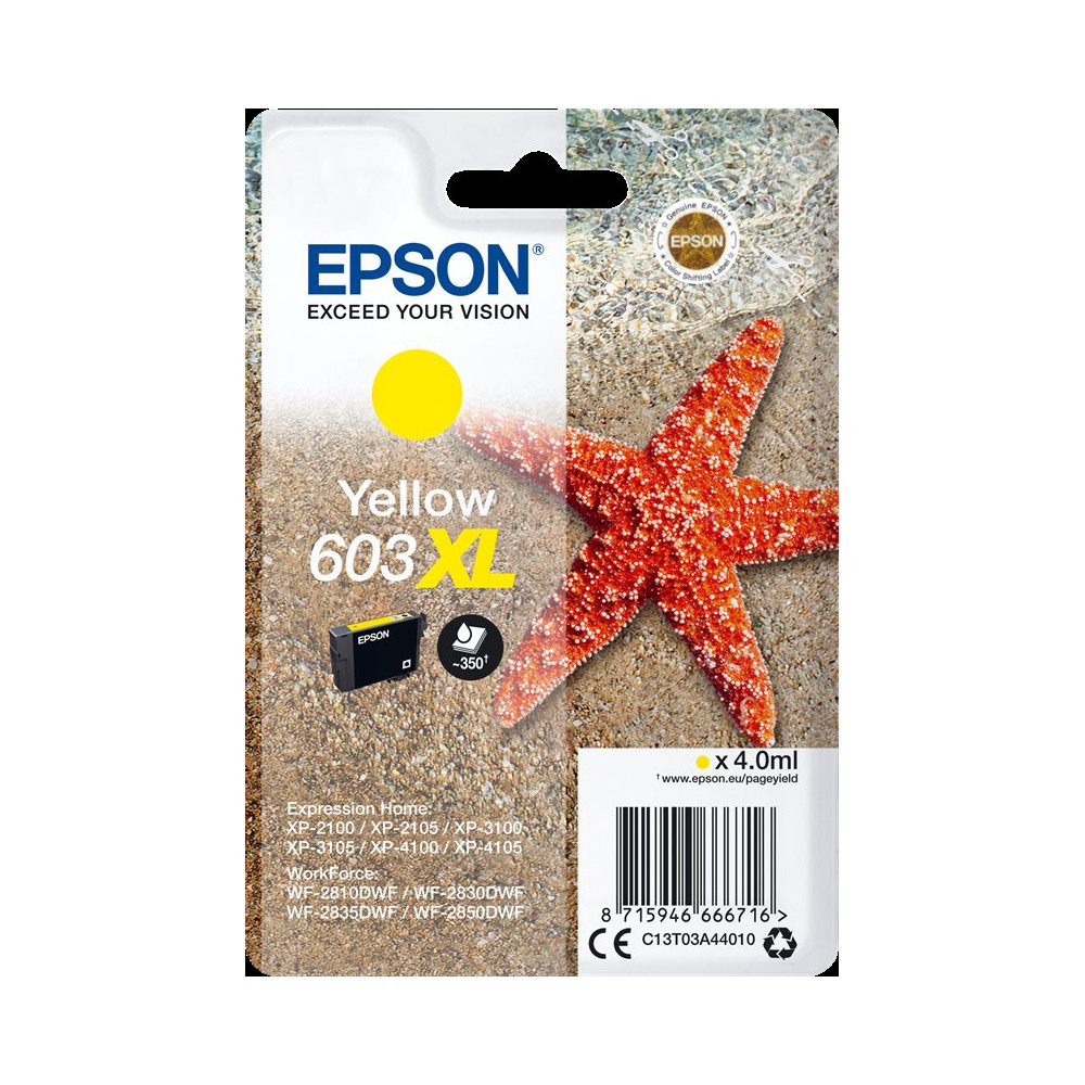 Epson 603XL giallo Cartuccia d'inchiostro (C13T03A44010)