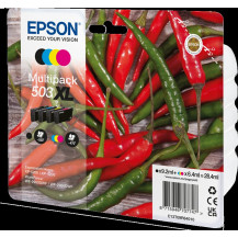 Epson 503 XL Multipack nero / ciano / magenta / giallo (C13T09R64010)