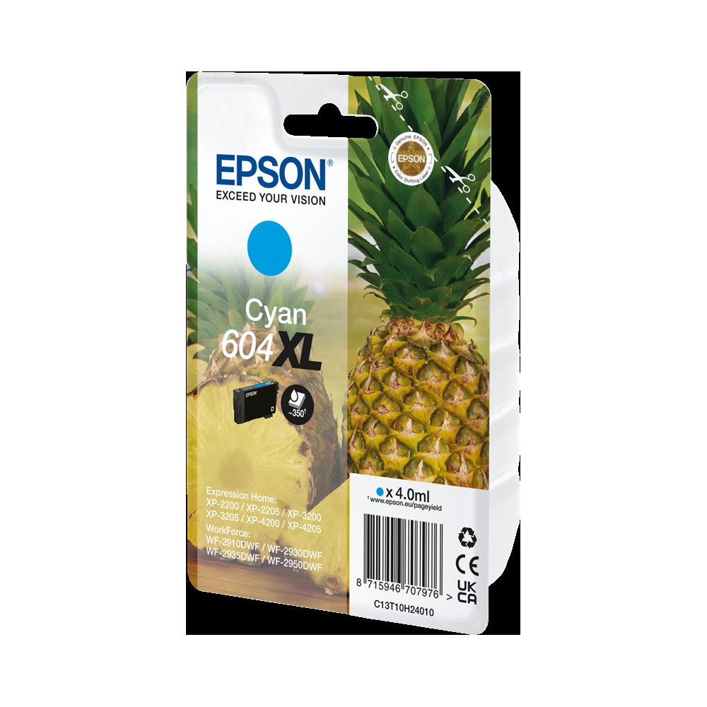 Epson 604 XL ciano Cartuccia d'inchiostro (C13T10H24010)