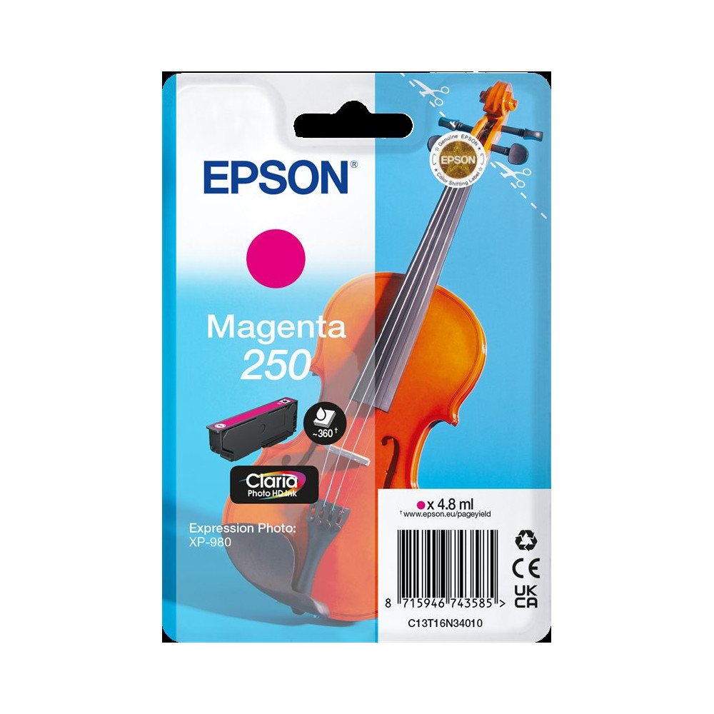 Epson 250 magenta Cartuccia d'inchiostro (C13T16N34010)