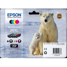 Epson 26 XL Multipack nero / ciano / magenta / giallo (C13T26364010)