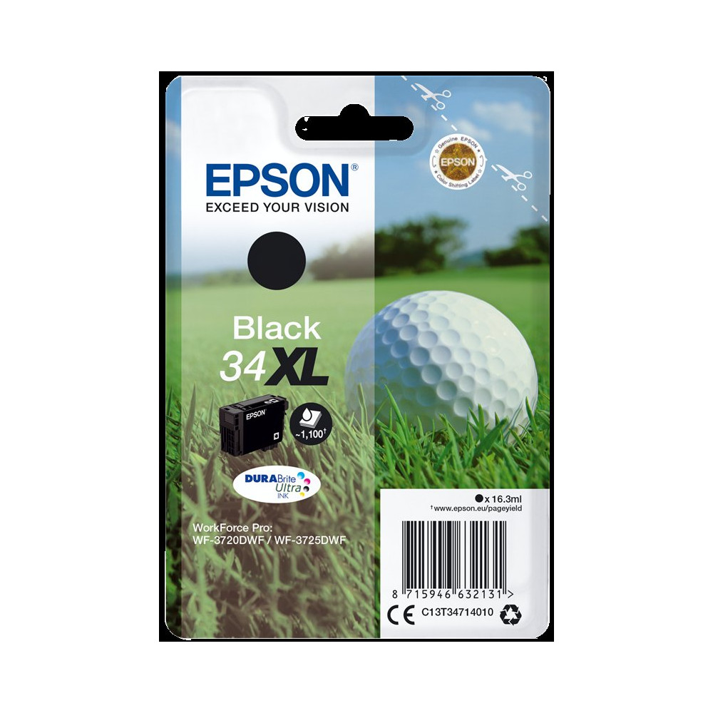 Epson 34 XL nero Cartuccia d'inchiostro (C13T34714010)