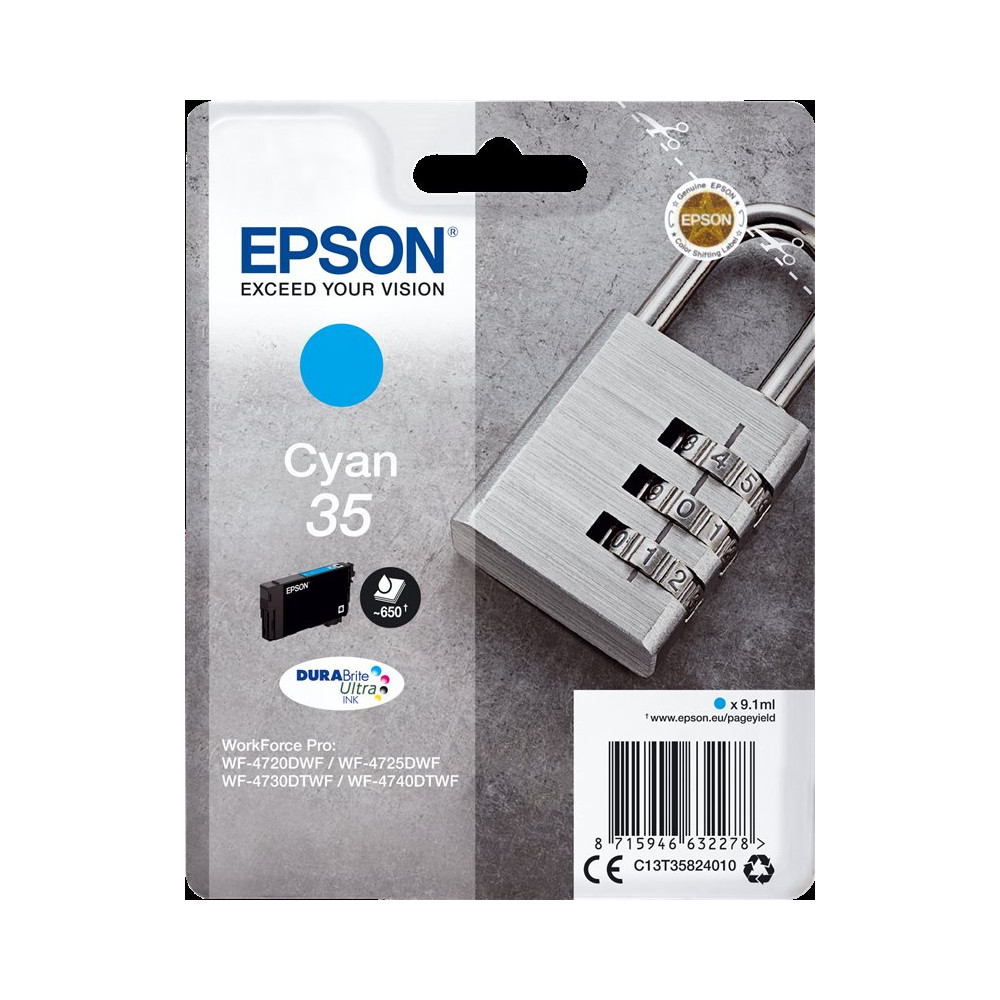 Epson 35 ciano Cartuccia d'inchiostro (C13T35824010)