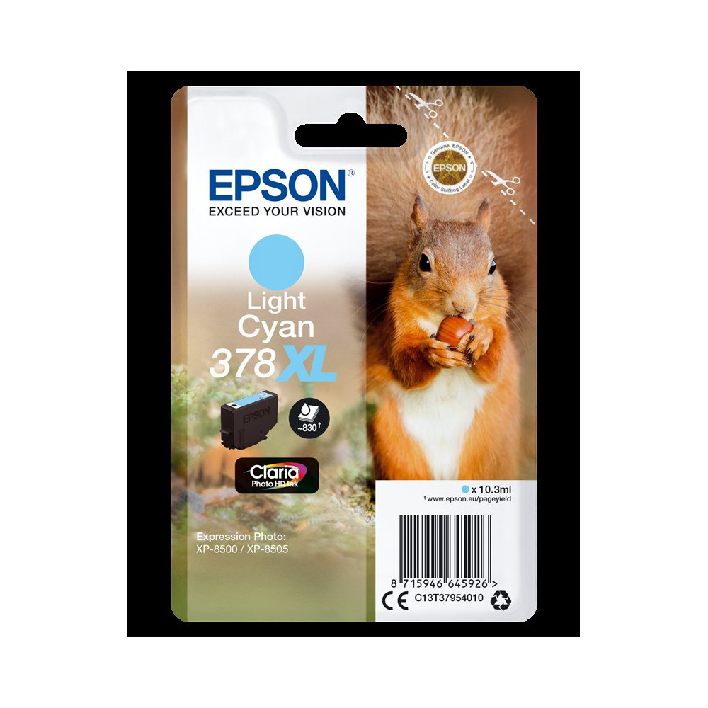 Epson 378XL ciano (chiaro) Cartuccia d'inchiostro (C13T37954010)