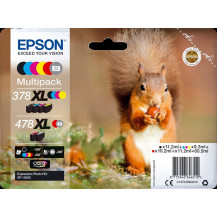 Epson 378XL+478XL Multipack nero / ciano / magenta / giallo / Rosso / Grigio (C13T379D4010)