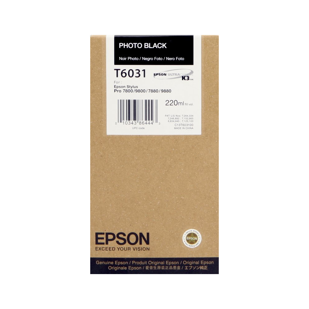 Epson T6031 Nero (Foto) Cartuccia d'inchiostro (C13T603100)