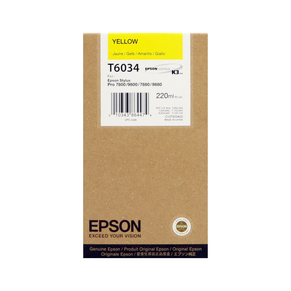 Epson T6034 giallo Cartuccia d'inchiostro (C13T603400)