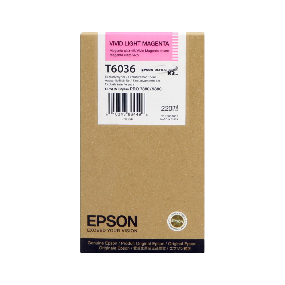 Epson T6036 magenta (chiaro) Cartuccia d'inchiostro (C13T603600)