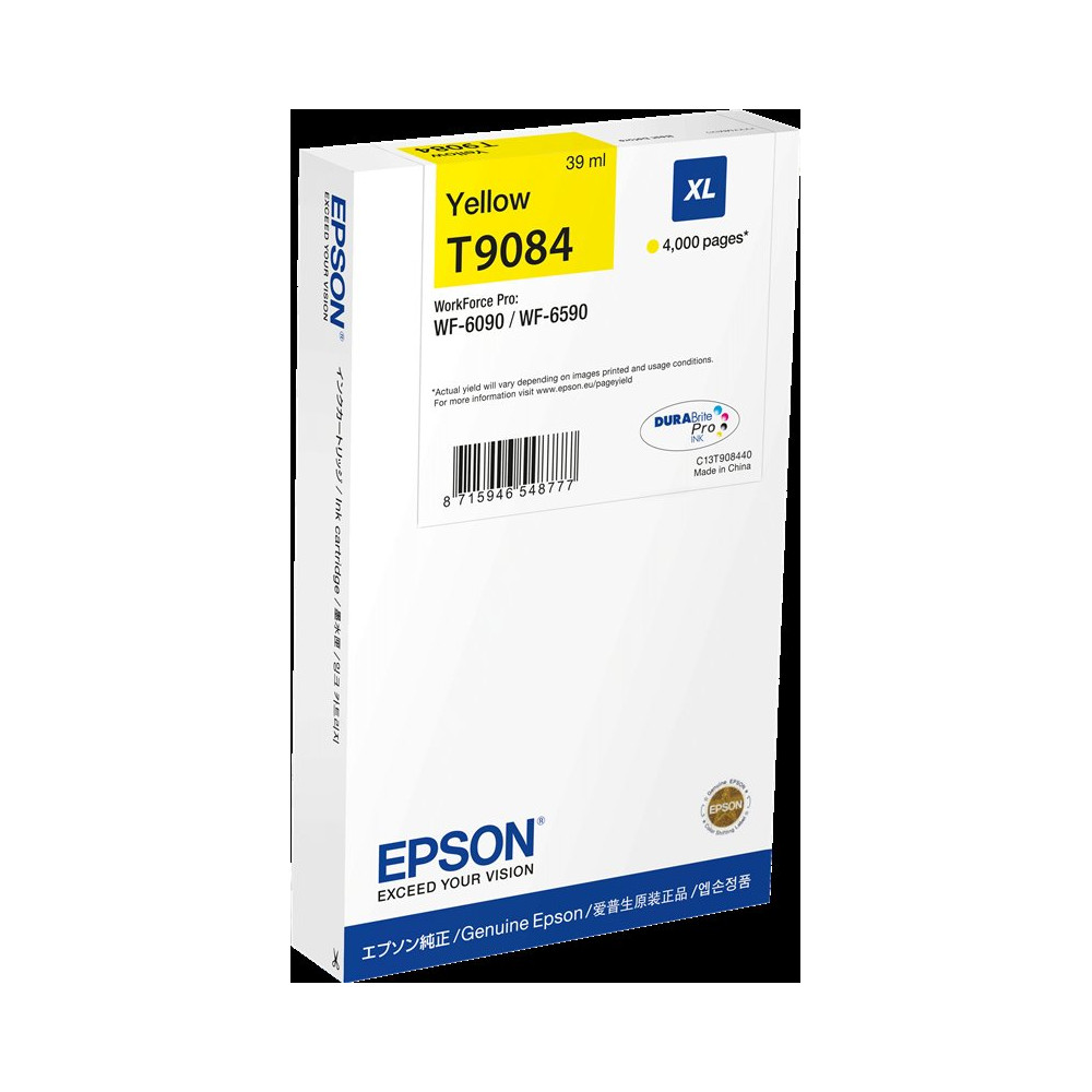 Epson T9084 XL giallo Cartuccia d'inchiostro (C13T90844N)