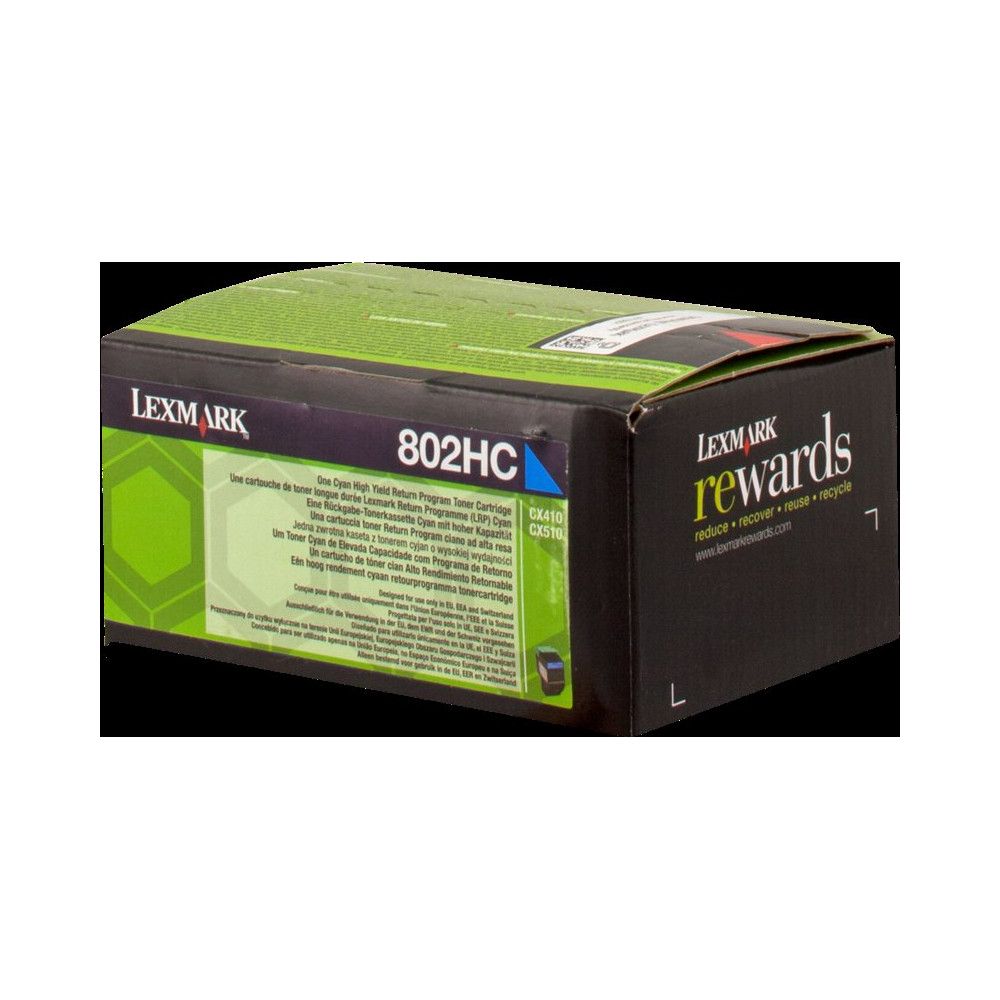 Lexmark 802HC ciano toner (80C2HC0)