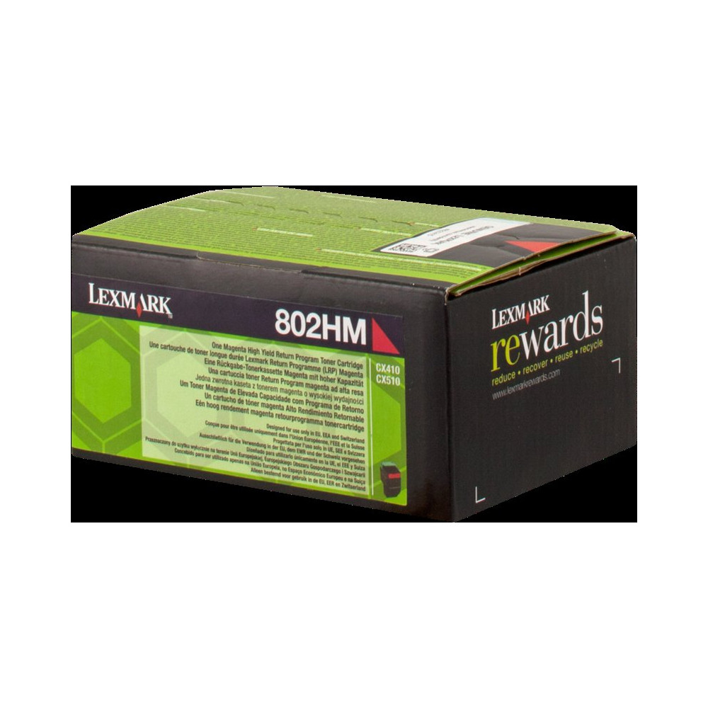 Lexmark 802HM magenta toner (80C2HM0)