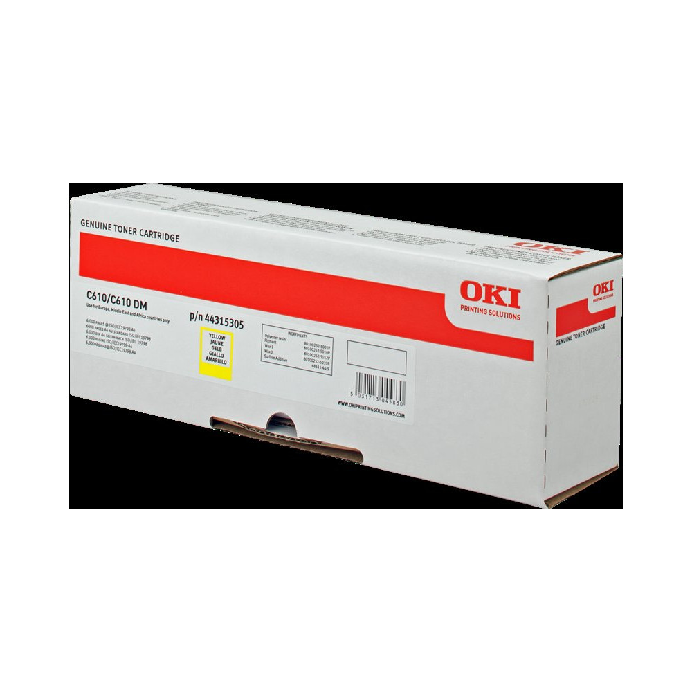 OKI 44315305 giallo toner