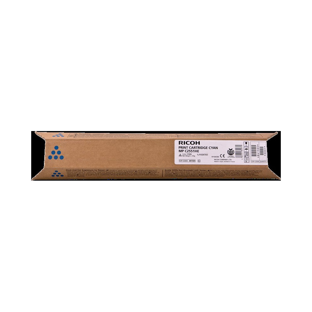 Ricoh MP C2551HEC ciano toner (842064)