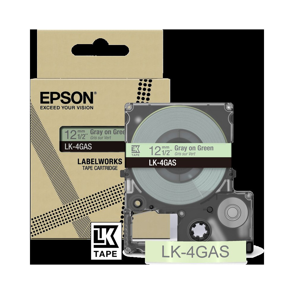 Epson LK-4GAS Nastro Grigiosuverde chiaro
